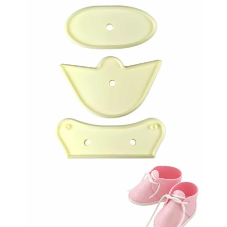 kit cortador de biscoitos-bota-de-bebê-para-pasta-de-açúcar