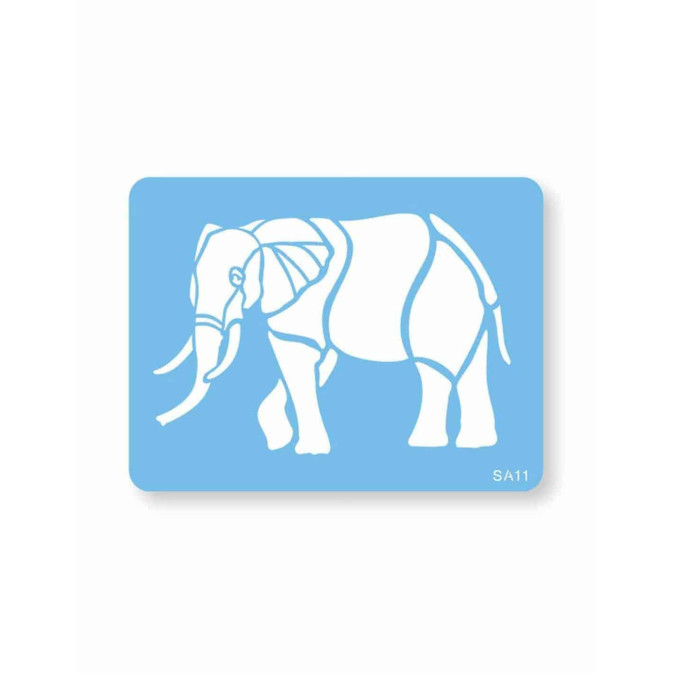 estêncil de bolo de elefante