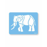estêncil de bolo de elefante