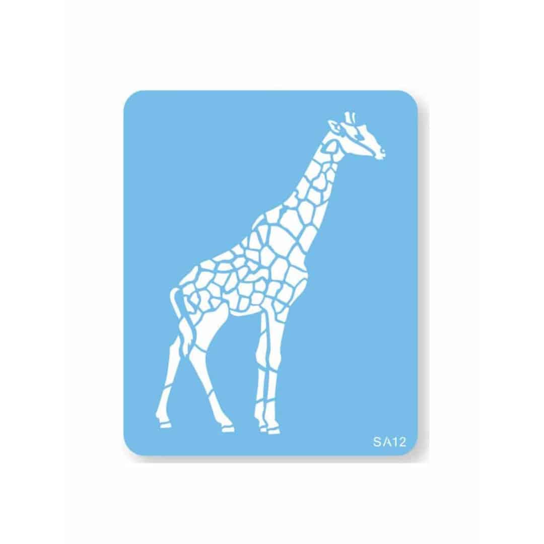 estêncil de girafa para bolo