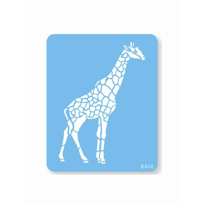estêncil de girafa para bolo