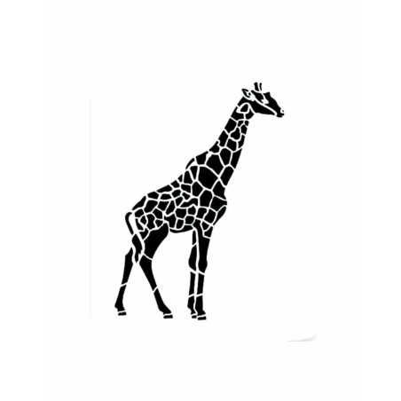 estêncil de bolo de girafa