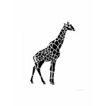 estêncil de bolo de girafa