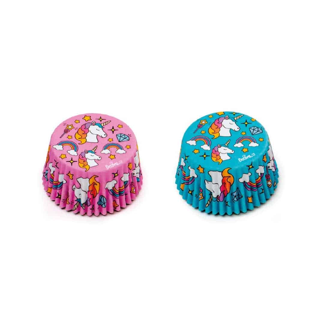 Caixas de cupcake com 75 unicórnios