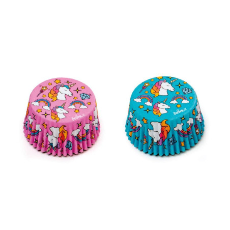 Caixas de cupcake com 75 unicórnios