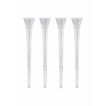 4 colunas transparentes para bolo em camadas
