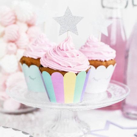embrulha um cupcake de unicórnio