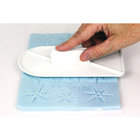 tapete de floco de neve para pasta de açúcar SME