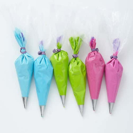Gravatas de fechamento de saco de confeitar Wilton