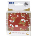Capas de cupcake de Natal com 30 renas