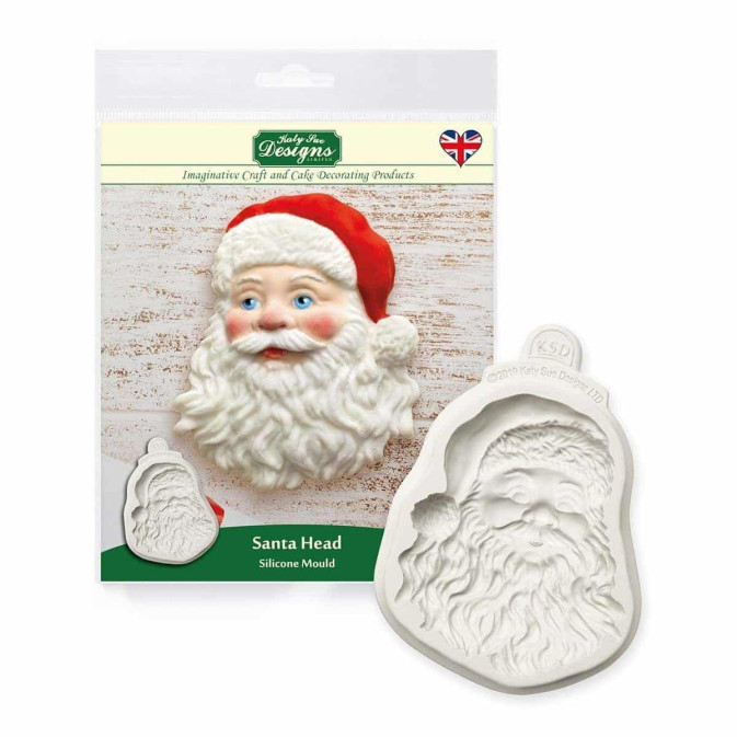 molde de modelagem de cabeça de Papai Noel