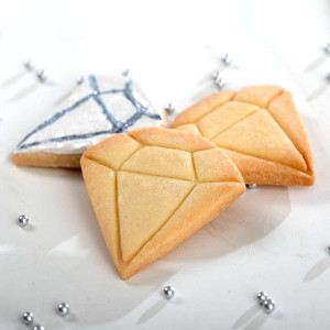Cortador de biscoitos grande diamante 6 cm