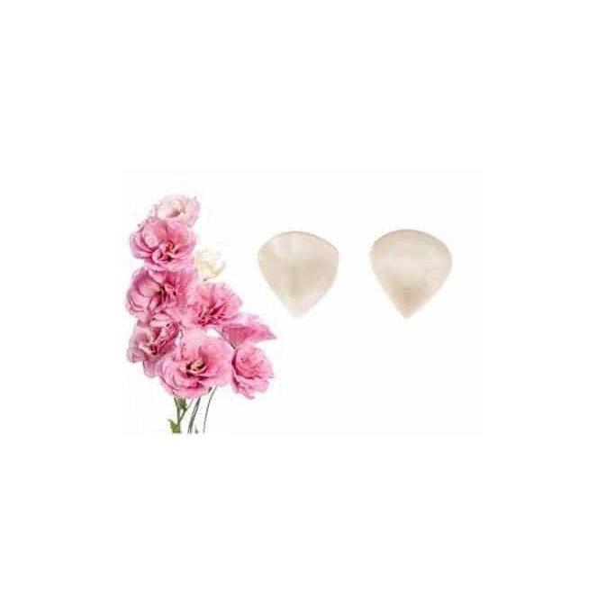 conjunto de 2-design de bolo com veias de silicone com pétalas de rosa