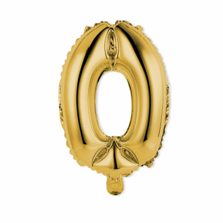 Balão-número-0-ouro