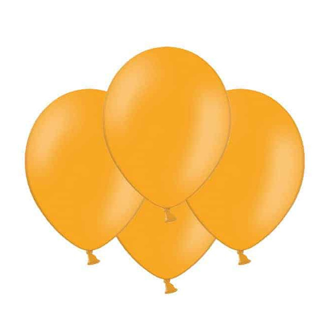 10 balões laranja