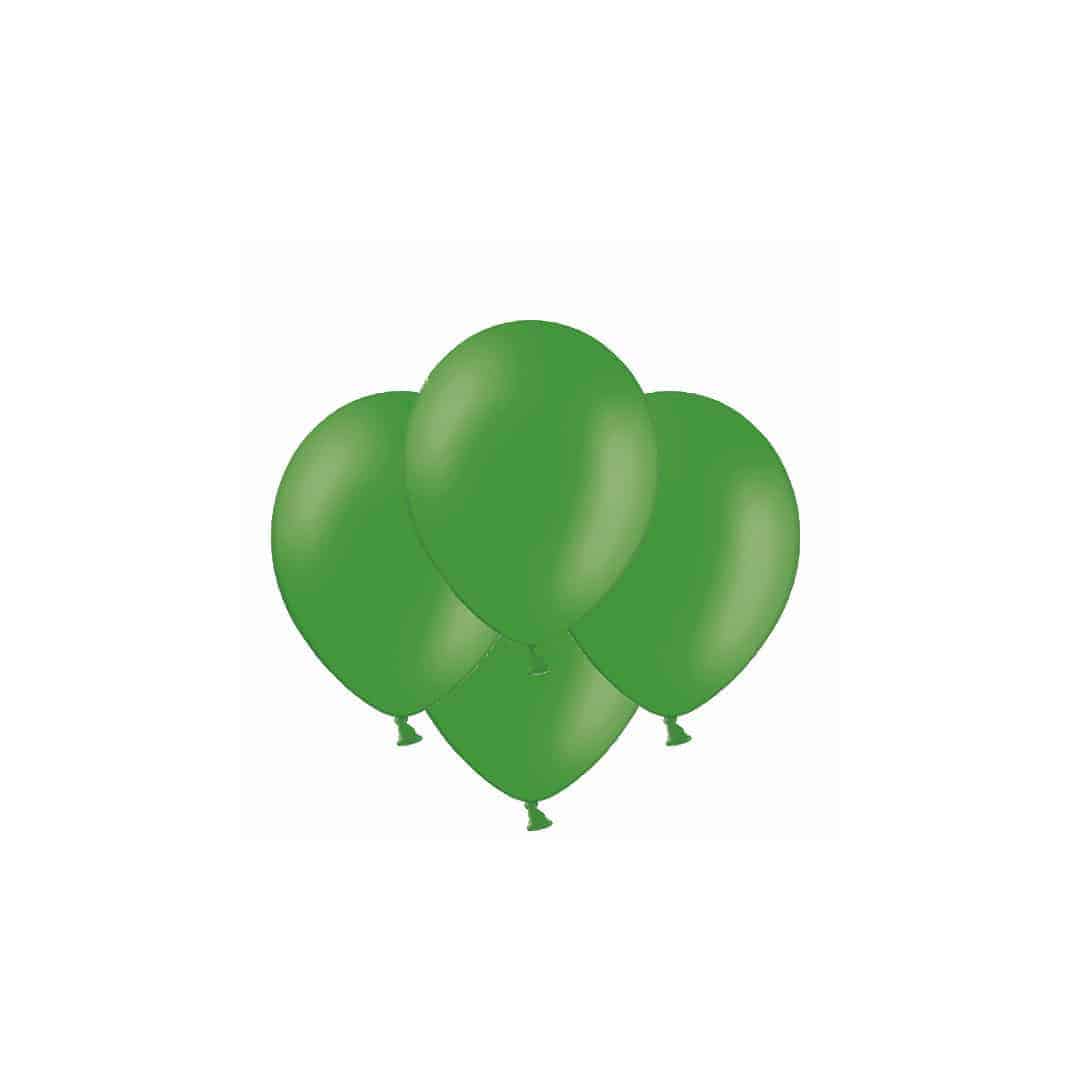 10 balões verde-esmeralda-27 cm