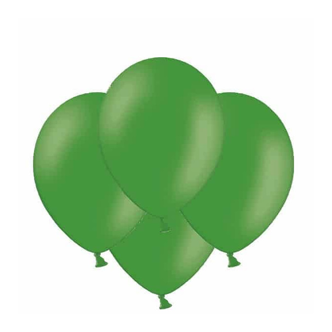 10 balões verde-esmeralda-27 cm