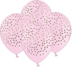 bolinhas com estampa de balões rosa