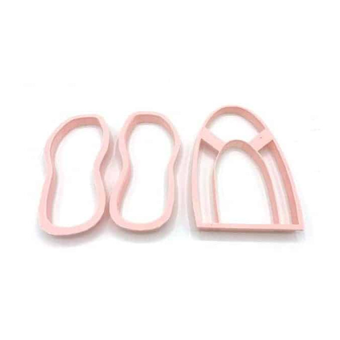 Kit cortador de biscoitos para sapatos de dança 3D