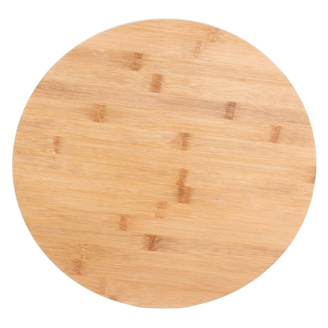 mesa giratória de bambu-35 cm