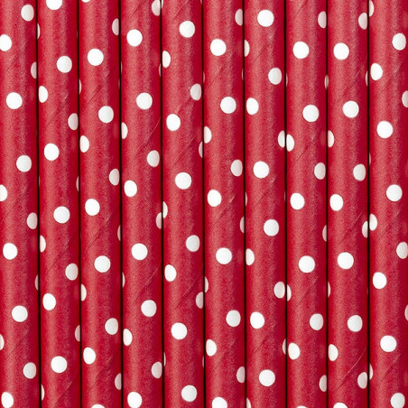 palitos de bolinhas vermelhas