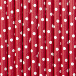palitos de bolinhas vermelhas