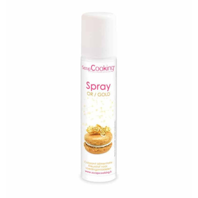 spray alimentar de ouro