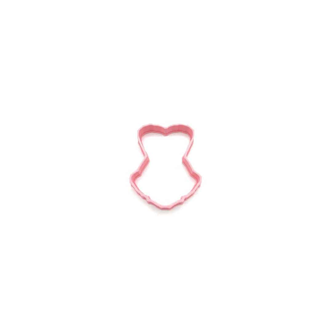 Cortador de biscoitos bustiê feminino de 10 cm