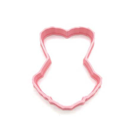 Cortador de biscoitos bustiê feminino de 10 cm