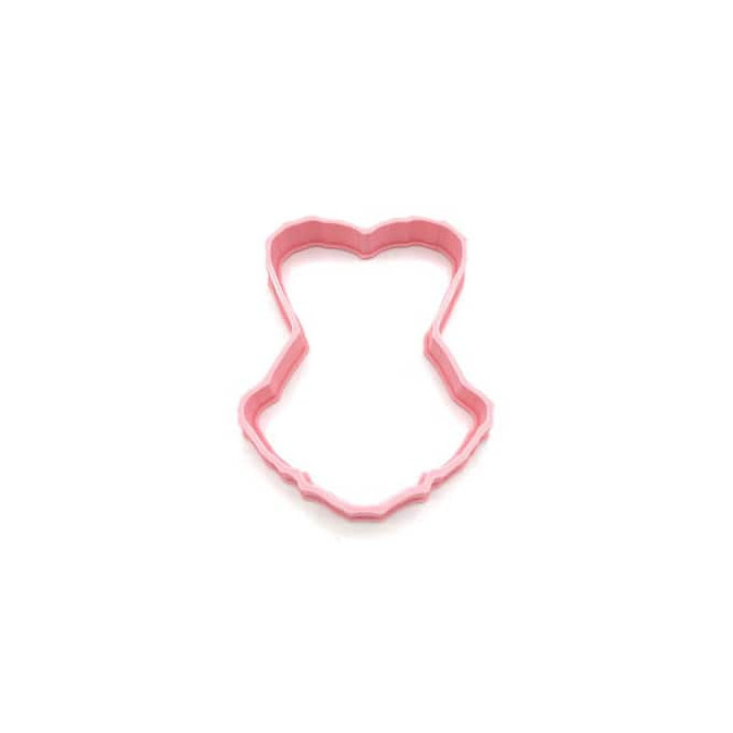 Cortador de biscoitos bustiê feminino de 10 cm