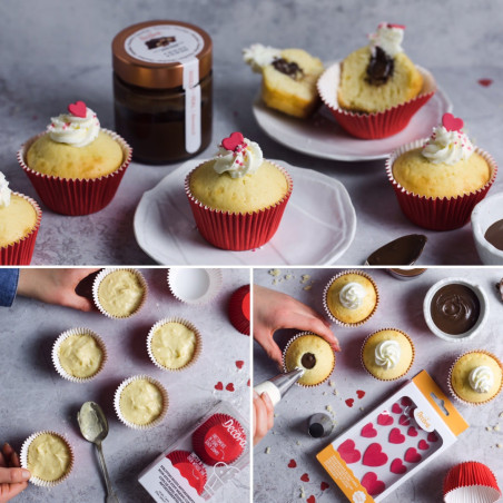 bolo-de-corações-de-açúcar-vermelho-decoração-de-cupcake
