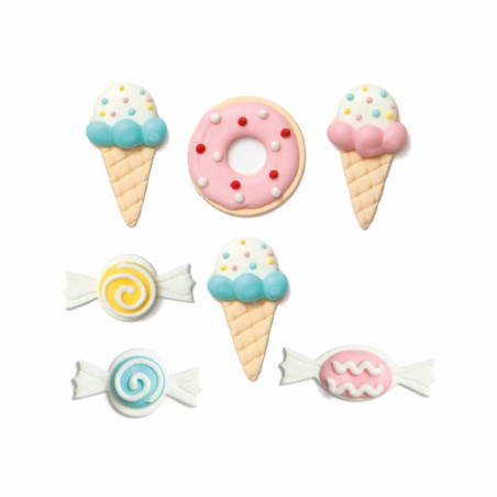 açúcar-decorações-sorvete-doces-donuts