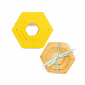 cortador de biscoitos hexagonal