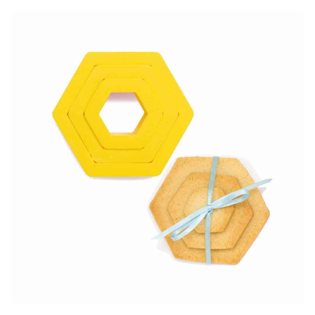 cortador de biscoitos hexagonal