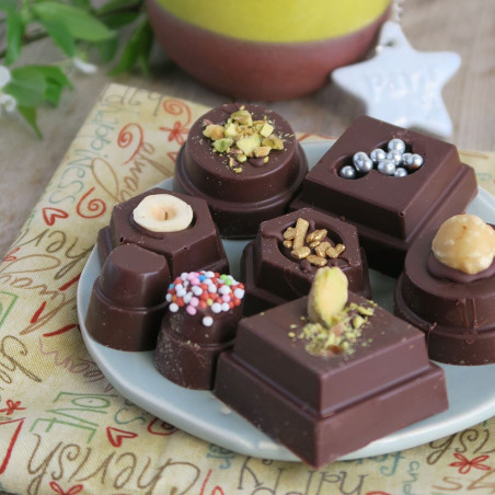 molde-de-chocolate-forma geométrica-quadrado-redondo-retangular-policarbonato