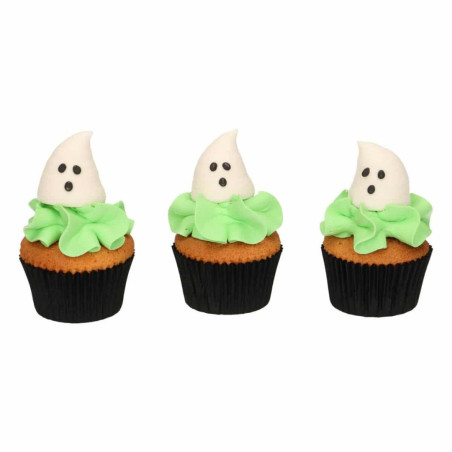 cupcakes fantasmas de Halloween