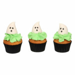 cupcakes fantasmas de Halloween