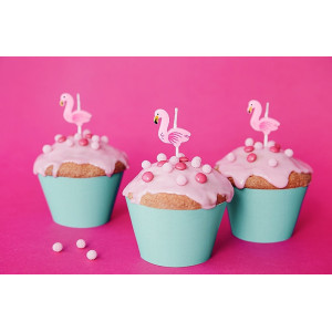 5 velas Flamingo