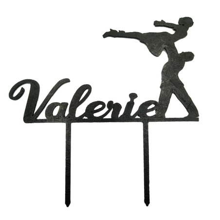 topo de bolo-dança suja-acrobacia-primeiro-nome-personalizado