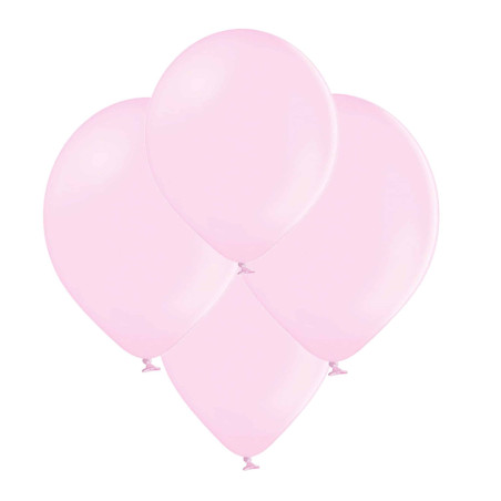 10 balões rosa claro