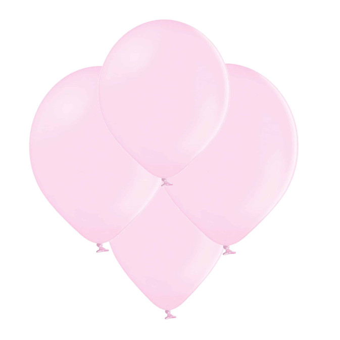 10 balões rosa claro
