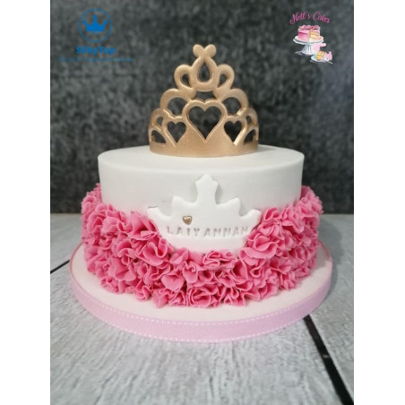 bolo de coroa de princesa