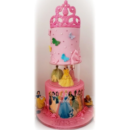 ideia de bolo de princesa da Disney
