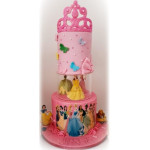 ideia de bolo de princesa da Disney