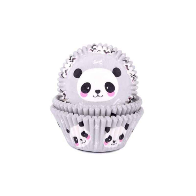 caixinhas de cupcake de panda