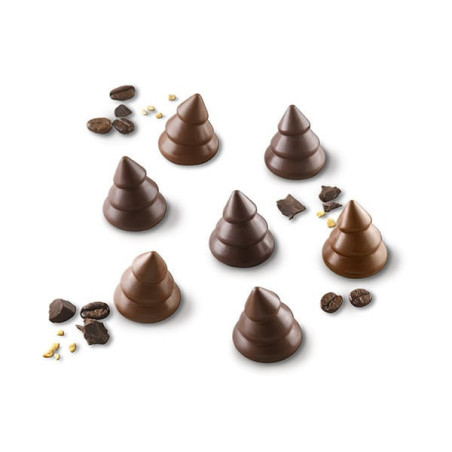Árvores de chocolate de Natal