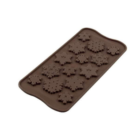 molde de chocolate para floco de neve
