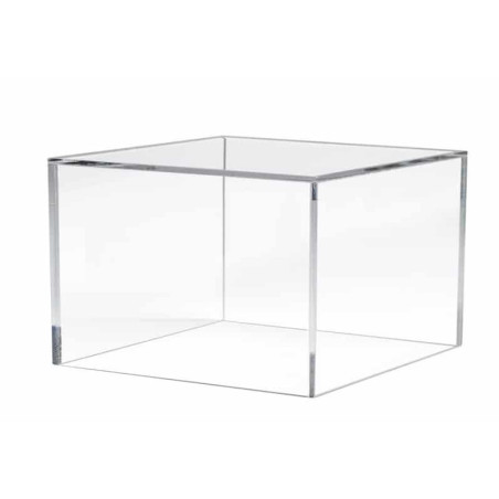 camada de bolo transparente quadrada