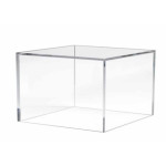 camada de bolo transparente quadrada