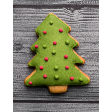 árvore de natal de biscoito amanteigado